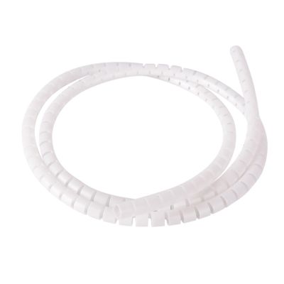 8mm 1M Line Organizer Pipe Protection Spiral Wrap Winding Cable Wire Protector Cover Tube Thickness: 0.6mm (Size : White 8mm)