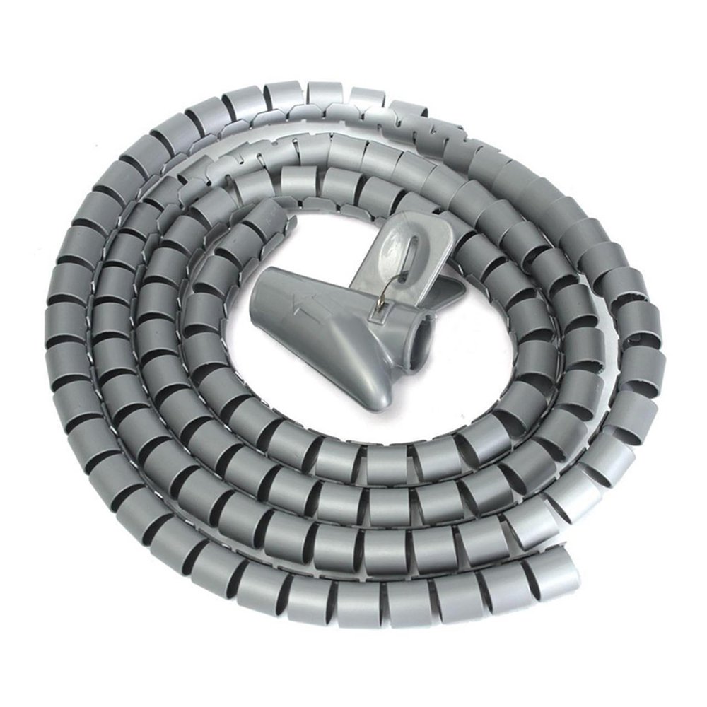 8mm 1M Line Organizer Pipe Protection Spiral Wrap Winding Cable Wire Protector Cover Tube Thickness: 0.6mm (Size : G 8MM)