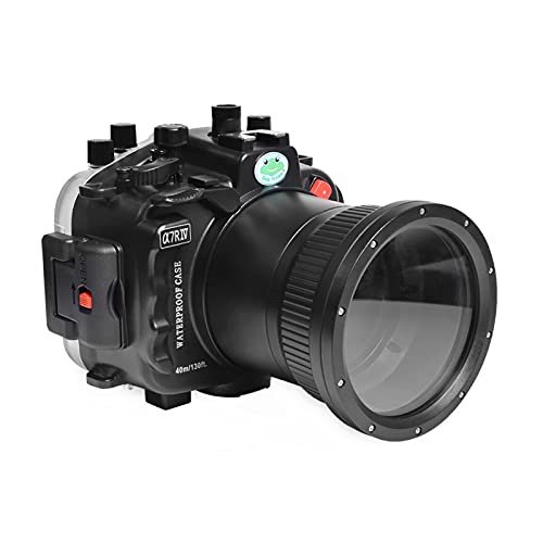 Seafrogs [40M/130FT] Underwater Camera Housing for Sony Alpha 7R IV A7R IV A7r4 (ILCE-7RM4A), Compatible with Sony FE 90 F2.8 G OSS(w/Zoom Gear), Black
