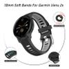 Bolesi 18mm Watch Bands Compatible with Garmin Venu 3S/2S/4 41mm/Vivoactive 4S/Vivomove 3S,Quick Release Soft Waterproof Replacement Strap for Garmin Forerunner 265S/255S/255S Music Men Women view 4