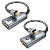 WARRKY 4K Mini DisplayPort to HDMI Adapter 2 Pack, [UHD, Gold-Plated Plug, Aluminum Case]Thunderbolt to HDMI Converter Compatible for MacBook Air/Pro, Mac Mini, iMac, Surface Pro, Monitor/TV/Projector view 1