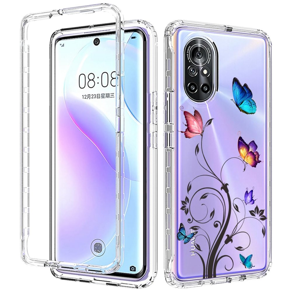 Compatible with Huawei Nova 8 Cover,Compatible with Honor V40 Lite Case 2 in 1 Case Cover SHD
