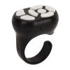 Bluetooth Remote Control App Page Turner, Camera Remote Shutter Selfie Button, Long Distance Control Remote Control Scrolling Ring with Charging Case for Various Cell Phone Systems (Black) view 1