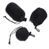 Hemobllo 3pcs lens bag travel lens protector s protector pouch camera wrap bag travel storage s storage pouch s case camera s s drawstring Neoprene camera view 1