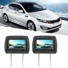 1 Pair Car Player Display, 7 in Control Adjustable Headrest LCD Video Monitor MP5 Display Black view 3