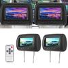 1 Pair Car Player Display, 7 in Control Adjustable Headrest LCD Video Monitor MP5 Display Black view 4
