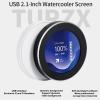 2.1In Liquid CPU Cooler with LCD Screen, Dimmable Multifunction Watercooler PC Screen, All in one Liquid Cooler Circular LCD Display for Desktop Chassis view 2