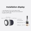 2.1In Liquid CPU Cooler with LCD Screen, Dimmable Multifunction Watercooler PC Screen, All in one Liquid Cooler Circular LCD Display for Desktop Chassis view 4