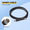 MECCANIXITY 6FT 12G-SDI Cable, 4K 60Hz HD-SDI Video Cable 75 Ohm RG6 BNC Cable 16AWG Cable Wire Supports HD-SDI/3G/6G-SDI for Camera Surveillance CCTV System view 2