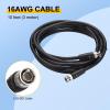 MECCANIXITY 10FT 12G-SDI Cable, 4K 60Hz HD-SDI Video Cable 75 Ohm RG6 BNC Cable 16AWG Cable Wire Supports HD-SDI/3G/6G-SDI for Camera Surveillance CCTV System view 2