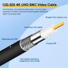 MECCANIXITY 10FT 12G-SDI Cable, 4K 60Hz HD-SDI Video Cable 75 Ohm RG6 BNC Cable 16AWG Cable Wire Supports HD-SDI/3G/6G-SDI for Camera Surveillance CCTV System view 3