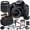 Canon EOS Rebel T100 (EOS 4000D) DSLR Camera w/EF-S 18-55mm F/3.5-5.6 Zoom Lens + 64GB Memory Card, Case, Hood, Grip-Pod, Filter Professional Photo Bundle (Renewed) view 1