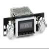 RetroSound RetroRadio AM FM Stereo 03-73 Black Compatible with 1969-79 Chevrolet Nova view 1