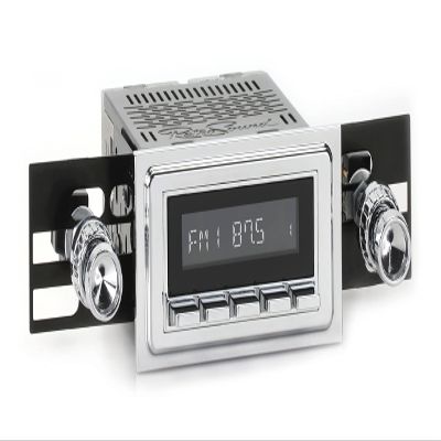 RetroSound RetroRadio AM FM Stereo 04-74 Chrome Compatible with 1964-67 Pontiac GTO