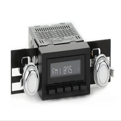 RetroRadio Compatible with 1973-87 Chevrolet C/K Series Truck Features Include Bluetooth, USB, AM/FM HB-M2-216-03-73C1