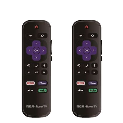 2 Pack - OEM Replacement Remote Control fit for All RCA Roku TV Smart TVsNot for Roku Stick and Roku Box (Netflix/Disney Plus/Apple TV+ / Hulu)