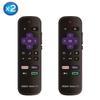 2 Pack - OEM Replacement Remote Control fit for All RCA Roku TV Smart TVsNot for Roku Stick and Roku Box (Netflix/Disney Plus/Apple TV+ / Hulu) view 2