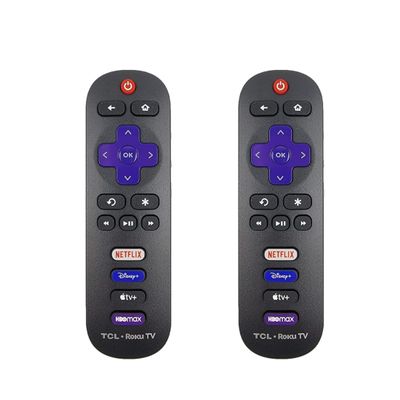 2 Pack - OEM Replacement Remote Control fit for All TCL Roku Smart TVs - Netflix/Disney Plus/Apple TV+ / HBO Max