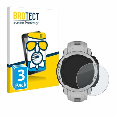 brotect Anti-Glare Glass Screen Protector Matte compatible with Garmin Instinct 2S Solar (40 mm) (3 Pack) - Anti-Scratch 9H Protection Film