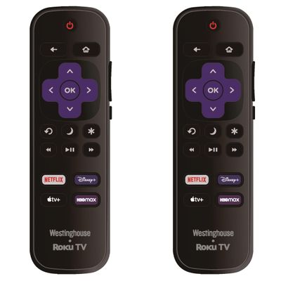 2 Pack - OEM Replacement Remote Control fit for All Westinghouse Roku TV Smart TVs Not for Roku Stick and Roku Box (Netflix/Disney Plus/Apple TV+ / HBO Max)