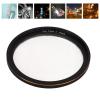 Star Filter, Starlight Glare Filter Anamorphic Lens Effect Filter Film Props, 6 Line High Definition Coating Adjustable Cross Screen Effect Filter for Camera (58mm) view 4