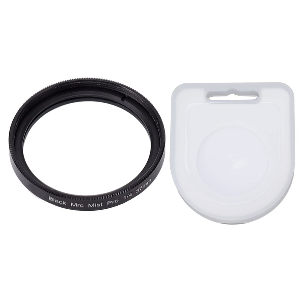 1/4 Black Mist Diffusion Filter, Circular Diffuser Filter Cinematic Effect, Oil Camera Lens Filter for Video Scenery (37MM)