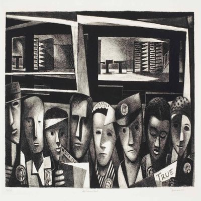 Benton Murdoch Spruance : Subway Shift: Archival Quality Art Print