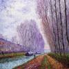 Barges on the Loing, Morning Effect : Francis Picabia : Archival Art Print view 1