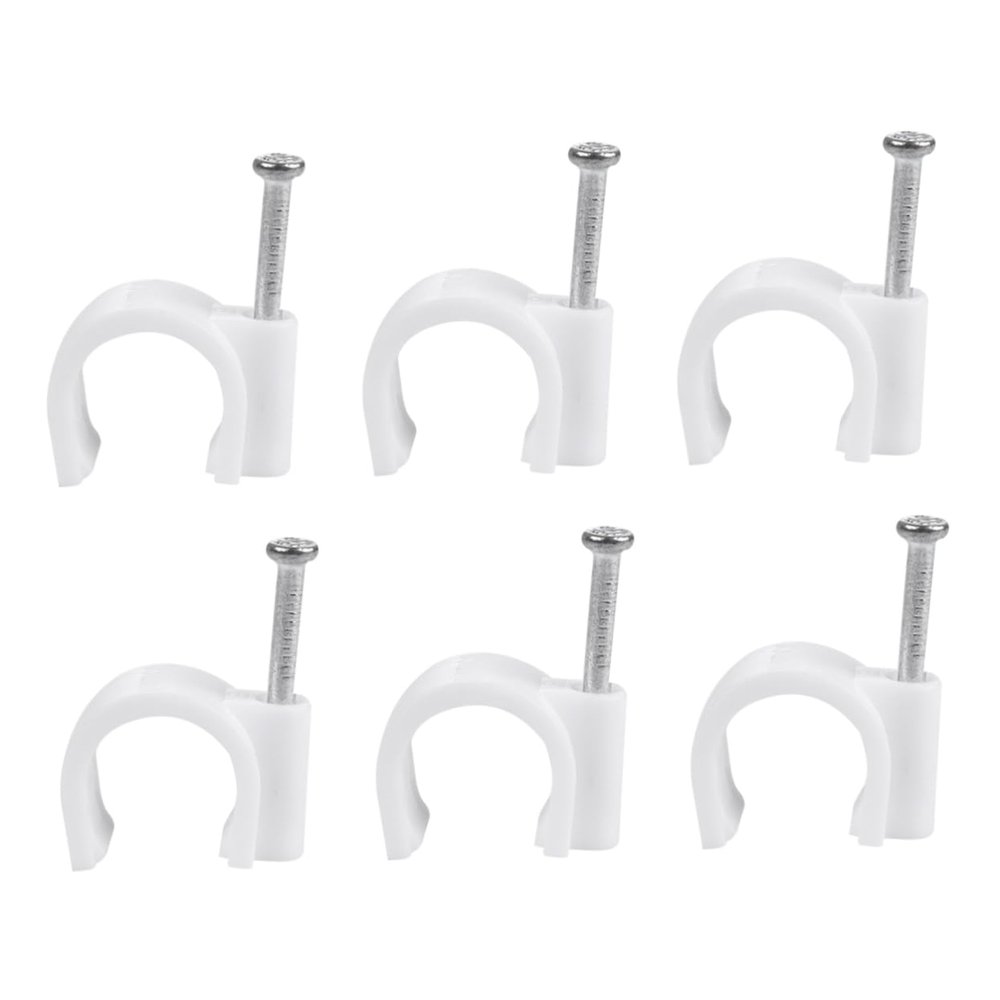 YARNOW 100pcs PVC Pipe Clamp Heavy-Duty Line Clips for Electrician Tube Support Wall Fixed Holder for Wiring and Construction