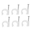 YARNOW 100pcs PVC Pipe Clamp Heavy-Duty Line Clips for Electrician Tube Support Wall Fixed Holder for Wiring and Construction view 1