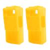 ciciglow 2 Pcs Silicone Mini Walky Talky Case, Handheld Soft Rubber Case Portable Silicone Cover Shell Suitable for UV-5R (Yellow) view 1