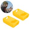 ciciglow 2 Pcs Silicone Mini Walky Talky Case, Handheld Soft Rubber Case Portable Silicone Cover Shell Suitable for UV-5R (Yellow) view 2