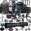 Canon EOS Rebel T7 DSLR Camera w/EF-S 18-55mm F/3.5-5.6 Zoom Lens + 420-800mm Super Telephoto Lens + 100S Sling Backpack + 64GB Memory Cards, Professional Photo Bundle (42pc Bundle) (Renewed) view 1