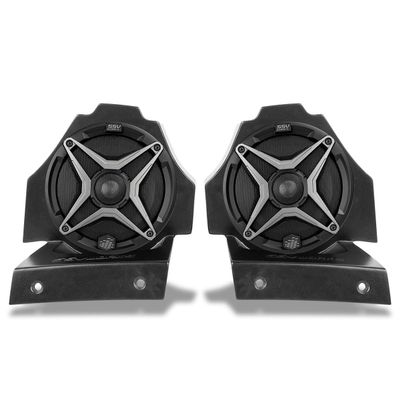 SSV Works SS-B65 2015-2025 Polaris Slingshot Plug & Play Rear Behind The Head 6.5" Speaker Enclosures w 120 Watt A-Spec Speakers (SS-B65A)
