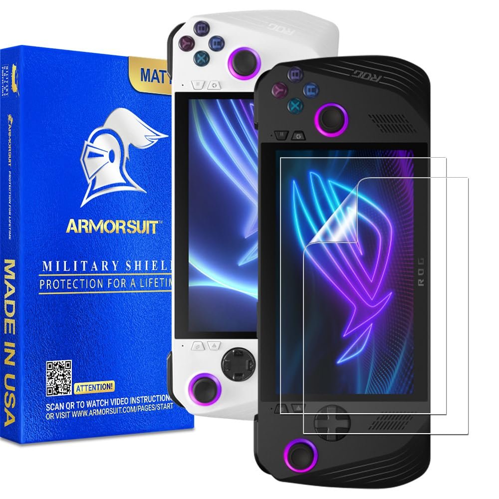 ArmorSuit 2 Pack Anti-Glare Screen Protector for ASUS ROG Ally X 7" (2024) / ROG Ally 7" (2023) Max Coverage MilitaryShield Matte Film - Made in USA