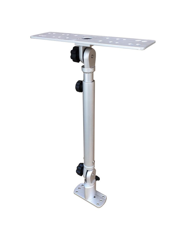 Brocraft Marine Electronic Mount, Fish Finder Bracket, Anodized Aluminum Swivel Monitor Mount with Adjustable Height
