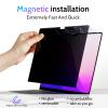 Peslv Magnetic Privacy Screen for MacBook Air 15 Inch (2023-2025, M2 M3 M4) - A2941 A3114 A3241, 15inch Removable Matte Anti Blue Light Glare Filter for Mac Air 15.3" Laptop Computer view 3