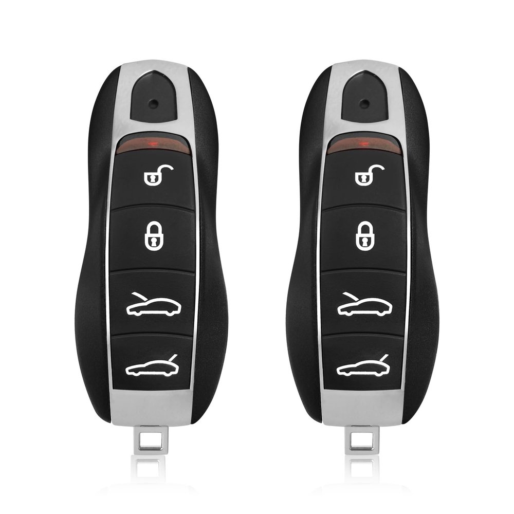 2 Keylessbest Replacement for 2010-2018 Porsche 911 Boxter Cayenne Cayman Macan Panamera Key Fob Remote Control KR55WK50138 4 Buttons 315MHz