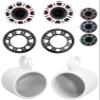KICKER Pair 48KMXL84 8" 500w Marine White Wakeboard Tower Speakers w/LED KMXL8 Bundle with Rockville Speaker Pod Enclosures (2 Items) view 1