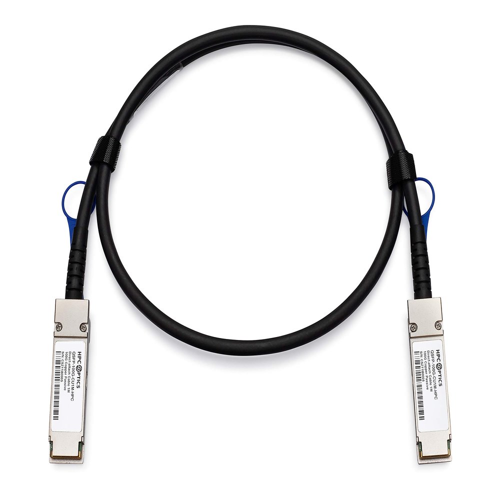 HPC Optics Compatible with Fortinet FN-CABLE-QSFP28-3 QSFP28 to QSFP28 Twinax Cable | 100G CR4 3-Meters Passive DAC FN-CABLE-QSFP28-3-HPC