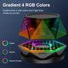 EGKimBa Magnetic Diamond Bluetooth Speaker, Small Wireless Speaker with Multi RGB Color Light Show, Portable Phone Stand for iPhone, Android, TWS Pairing- 2 Pieces view 2