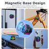 EGKimBa Magnetic Diamond Bluetooth Speaker, Small Wireless Speaker with Multi RGB Color Light Show, Portable Phone Stand for iPhone, Android, TWS Pairing- 2 Pieces view 4