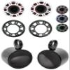 KICKER Pair 48KMXL84 8" 500w Marine Black Wakeboard Tower Speakers w/LED KMXL8 Bundle with Rockville Speaker Pod Enclosures (2 Items) view 1