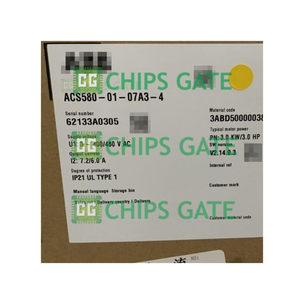 ACS580-01-07A3-4 Inverter New