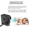 REVODATA 5MP Mini Audio Fisheye POE IP Camera Built in Microphone,Indoor Security Cam 1.7mm Lens 180 Wide Viewing Angle Fisheye,P2P Remote View CCTV Audio Camera Motion Detection (I706-3-P-A-HS) view 3