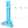 Keenso3DFletchingJigArcheryFletchingJigFletchingJig, AdjustableClearScalePortableFletchingBondingToolArcheryFletchingJigfor610mmShaftsFletches (Blue) view 4