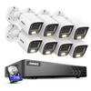 ANNKE DVR Security Camera System, 3K Lite 8 Channel Security Video Recorder with 8Pcs 3K Built-in Mic Dual Light Cameras and 1TB Hard Drive, AI Human/Vehicle Detection for Home Business Surveillance view 1