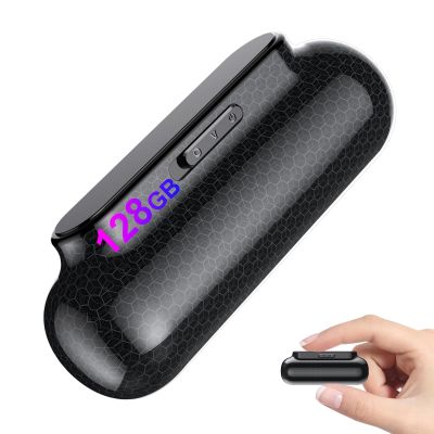 128GB Digital Voice Recorder - Audio Recorder 1600 Hours Recording Capacity Audio Recording Device MP3 Records with 500 Hours Battery Time for Work,Lectures, Meetings, Interviews