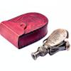 Antique Brass Handheld Monocular with Leather Case  Vintage Nautical Spyglass for Hunting, Bird Watching, Trekking, Camping & Outdoor Decor view 1