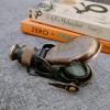 Antique Brass Handheld Monocular with Leather Case  Vintage Nautical Spyglass for Hunting, Bird Watching, Trekking, Camping & Outdoor Decor view 4